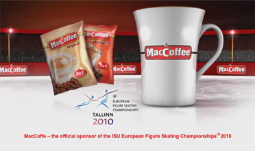 MacCoffee® — Официальный спонсор Чемпионата Европы по фигурному катанию 2010 года