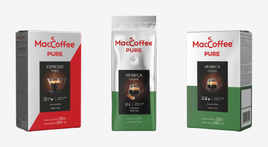 MacCoffee PURE – натуральный кофе из Италии от любимого