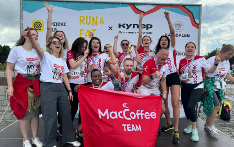 MacCoffee at the RUN&EAT charity run.